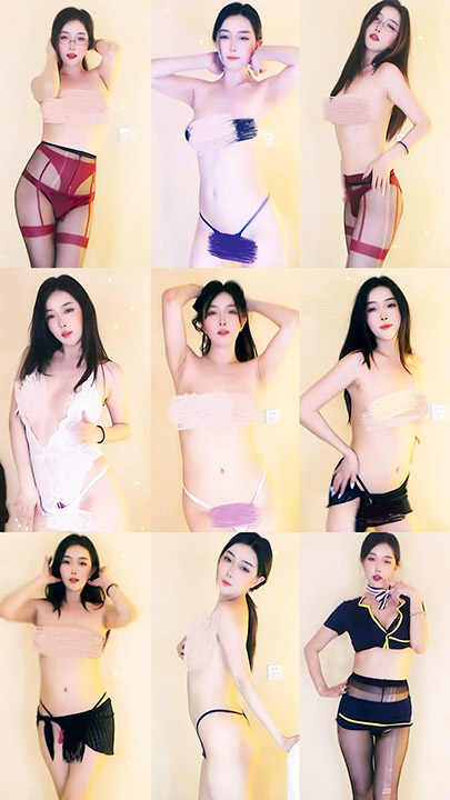 网红直播 Kathy8763 韩国御姐情趣服丝袜胸贴抖胸热舞 18V/2.07G